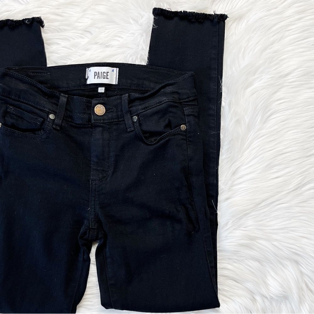 Paige Verdugo Ultra Skinny Jeans Black Dahlia Size 25